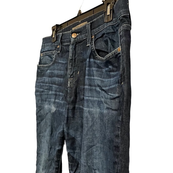 JOE'S SLIM FIT Dark Wash Stretch Distressed Blue Jeans Tencel Blend sz 32 x 29 - Picture 8 of 16